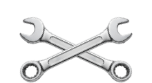Two wrench tools from logo